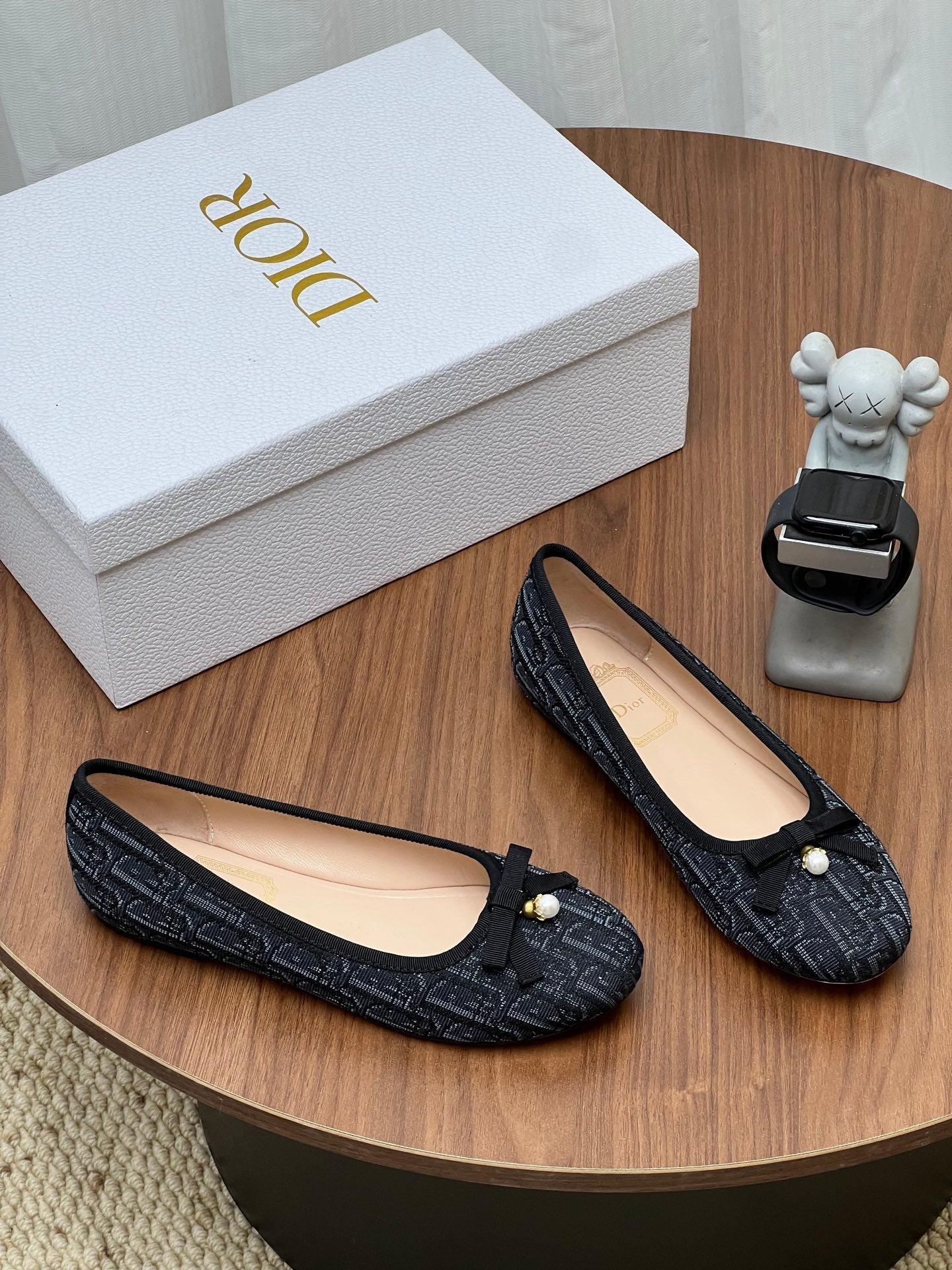 Dior 2026 Oblique Ballet Flat Fabric Cowhide 846595