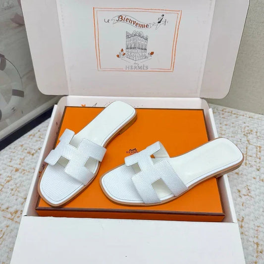 HM 26ss Oran Sandals White Cowhide 625040