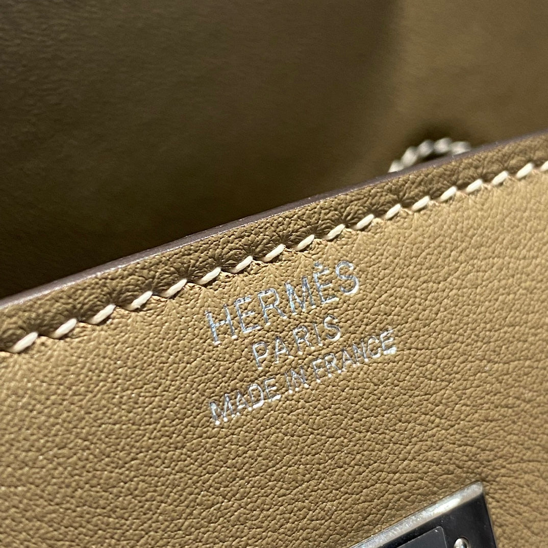 HM Shoulder Birkin 29 Etoupe Brown Leather 222349