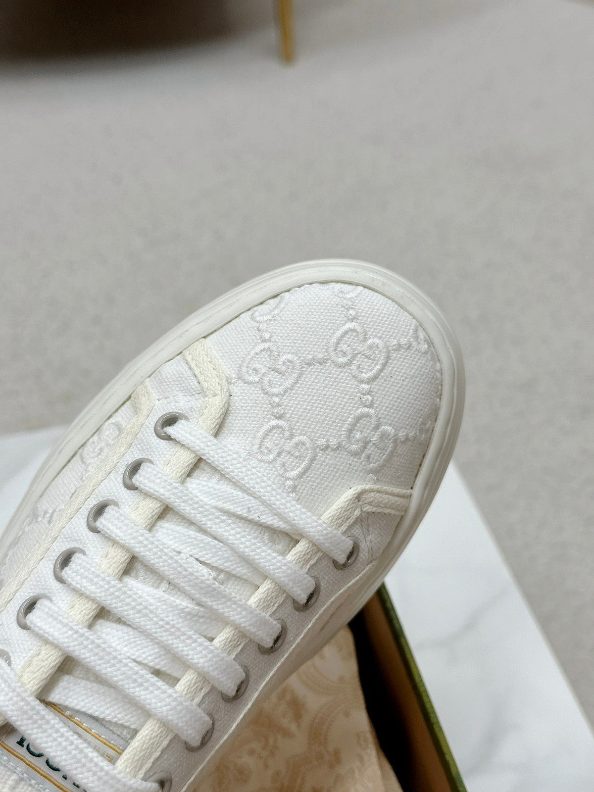 GG Tennis 1977 Sneakers White Canvas 457415
