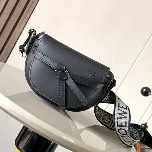 Loewe Mini Gate Dual Bag Black Calfskin