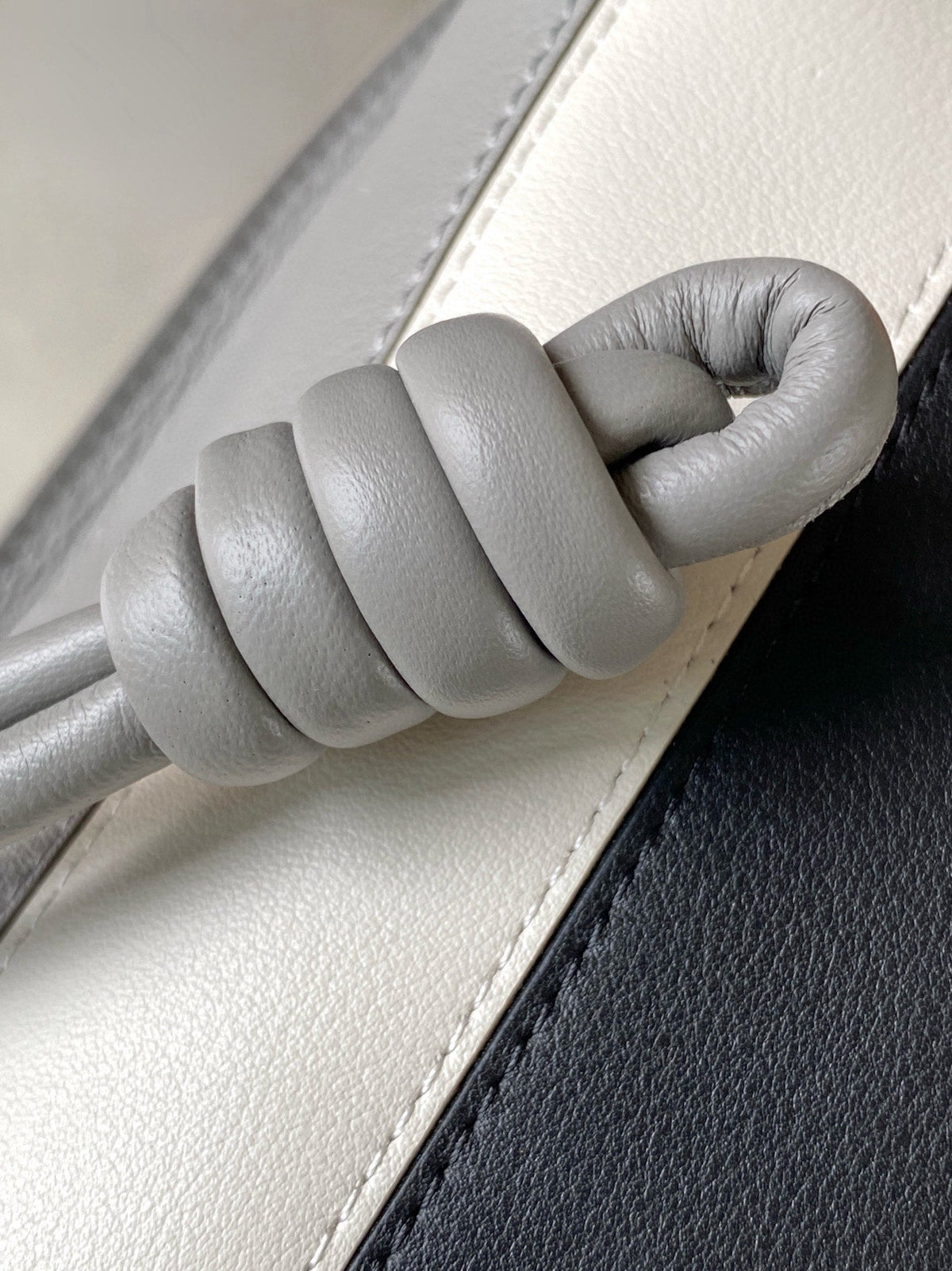 Loewe Medium  Flamenco Clutch Grey White Black Nappa Calfskin
