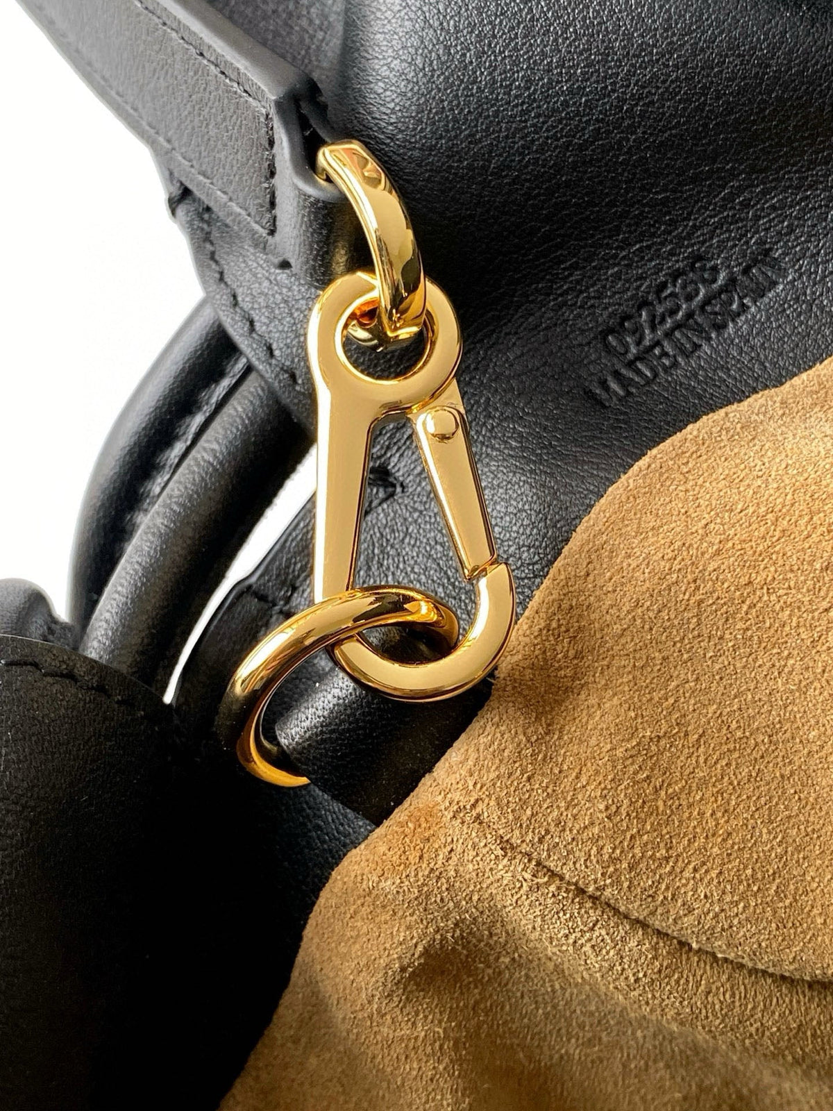Loewe Medium  Flamenco Clutch Black Taupe Pink Nappa Calfskin