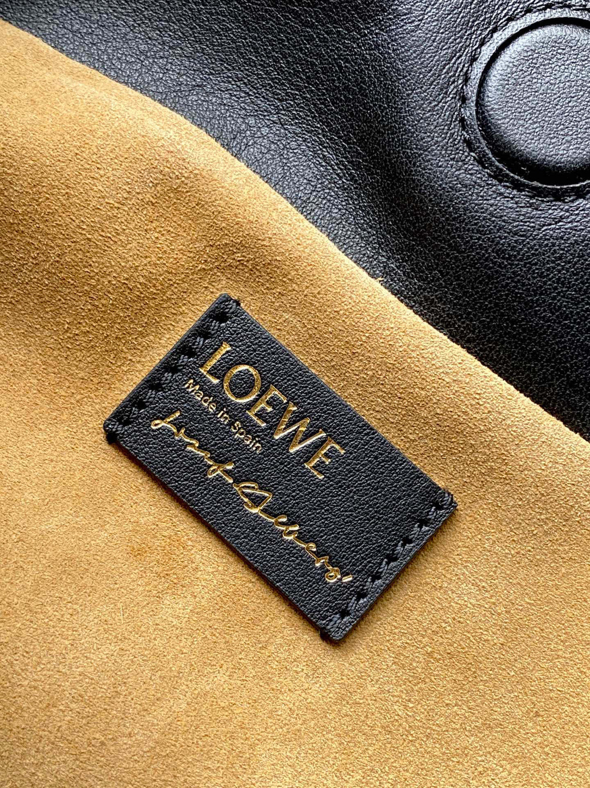 Loewe Medium  Flamenco Clutch Black Taupe Pink Nappa Calfskin