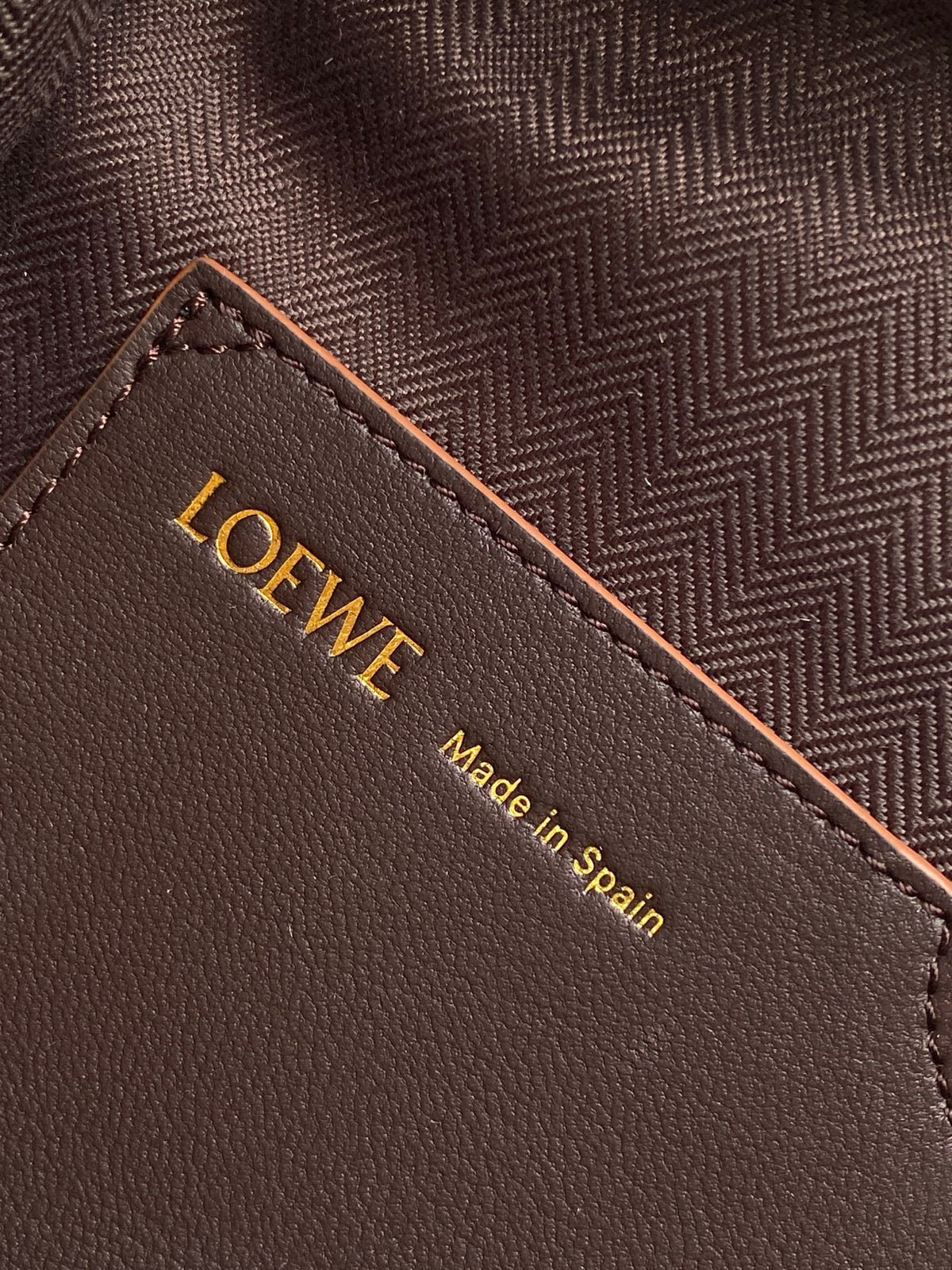 Loewe Draped Leather Tote Bag Chocolate Lambskin
