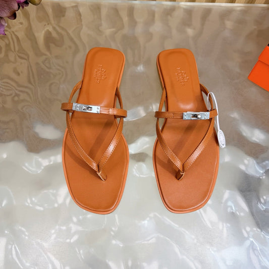 HM Miss Flip-Flops Camel Calfskin589206