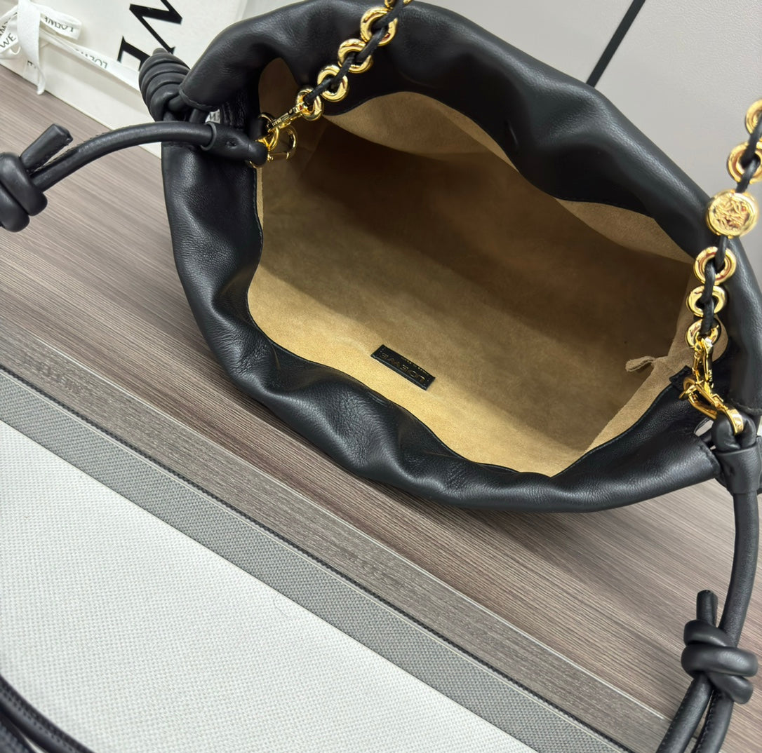 Loewe Flamenco Purse 30 Black Lambskin Ghw