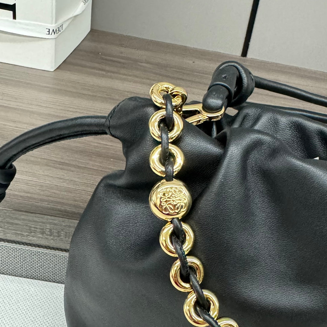 Loewe Flamenco Purse 23 Black Lambskin Ghw