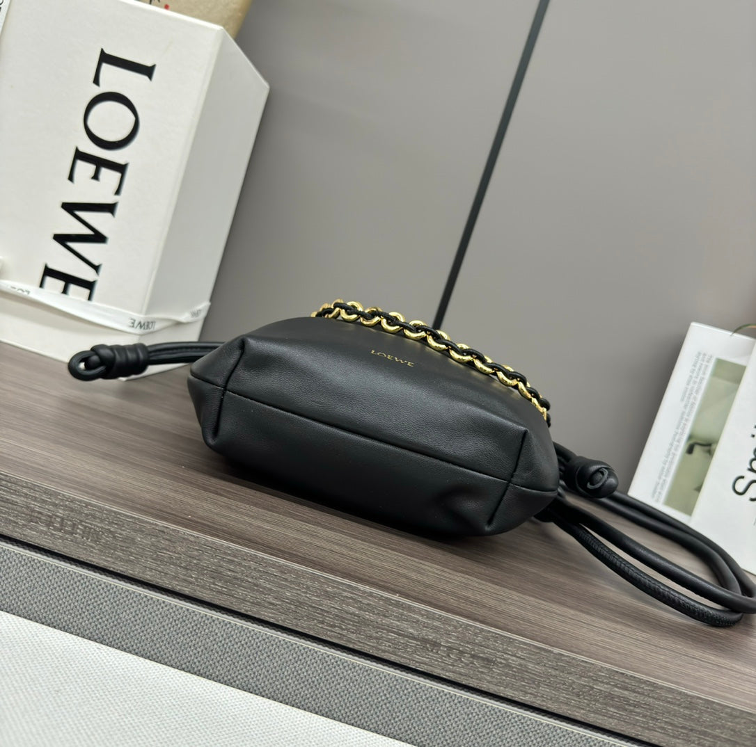 Loewe Flamenco Purse 23 Black Lambskin Ghw