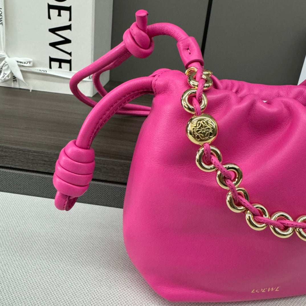 Loewe Flamenco Purse 23 Pink Lambskin Ghw