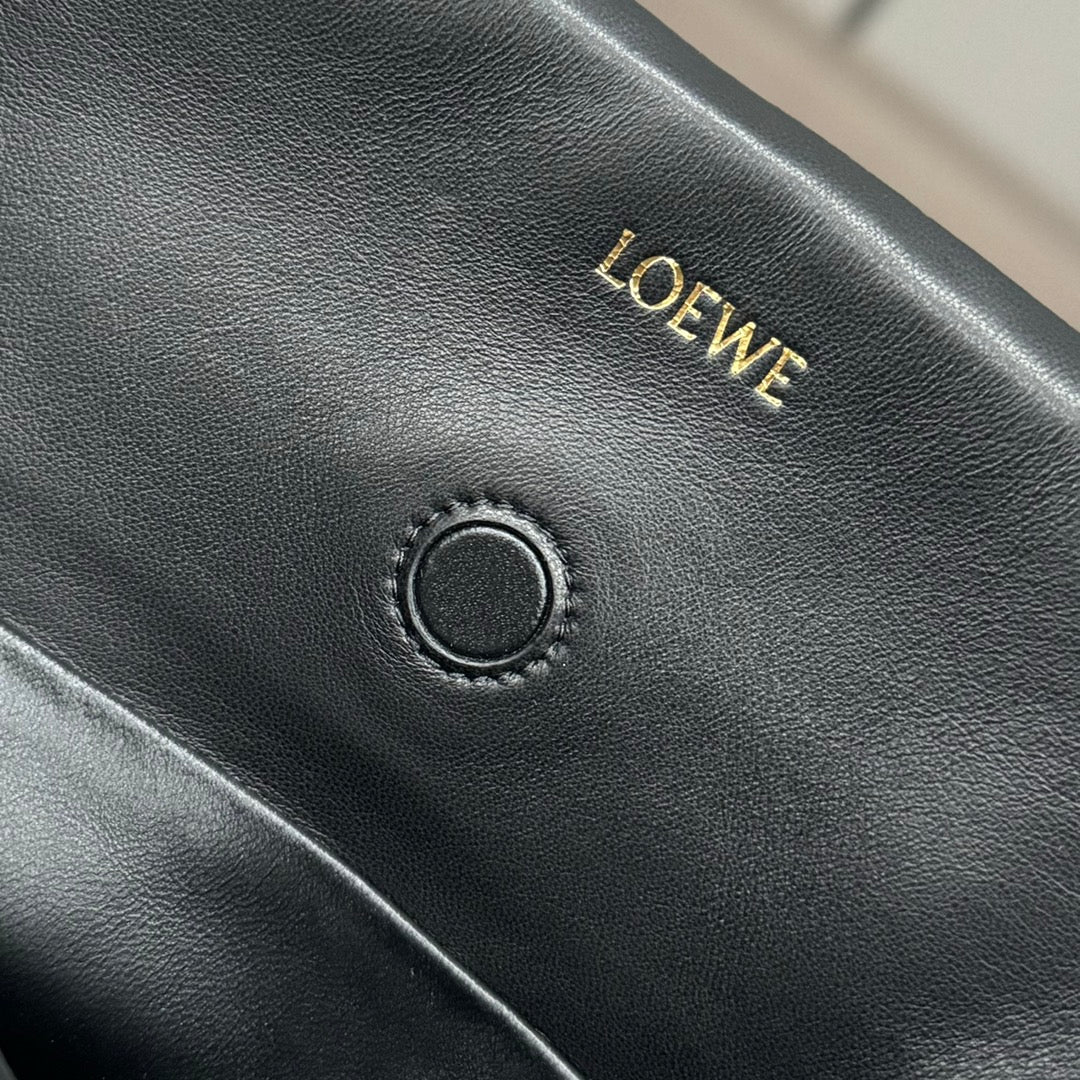 Loewe Flamenco Lucky Bag Clutch Black Lambskin