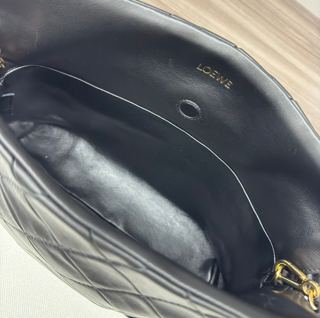 Loewe Flamenco Lucky Bag Clutch Black Lambskin