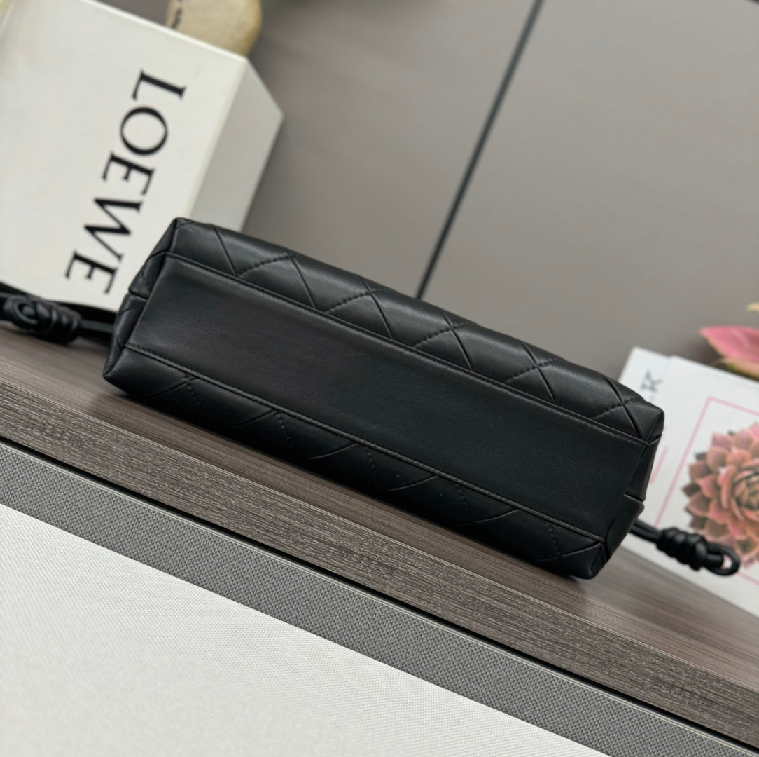 Loewe Flamenco Lucky Bag Clutch Black Lambskin