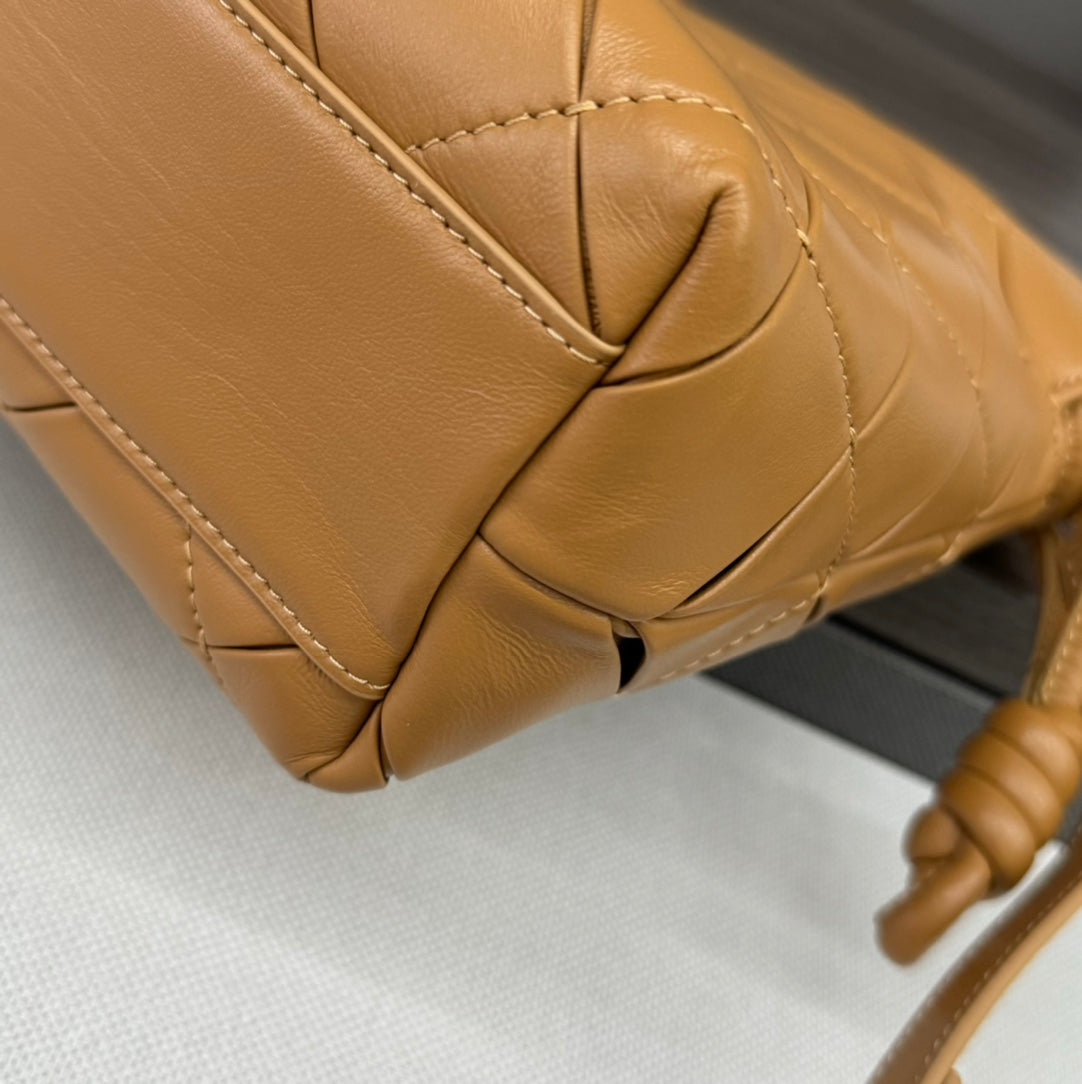 Loewe Flamenco Lucky Bag Clutch Brown Lambskin