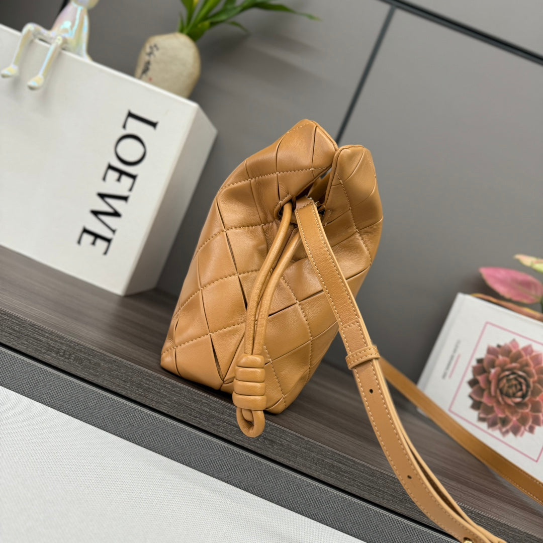 Loewe Flamenco Lucky Bag Clutch Brown Lambskin
