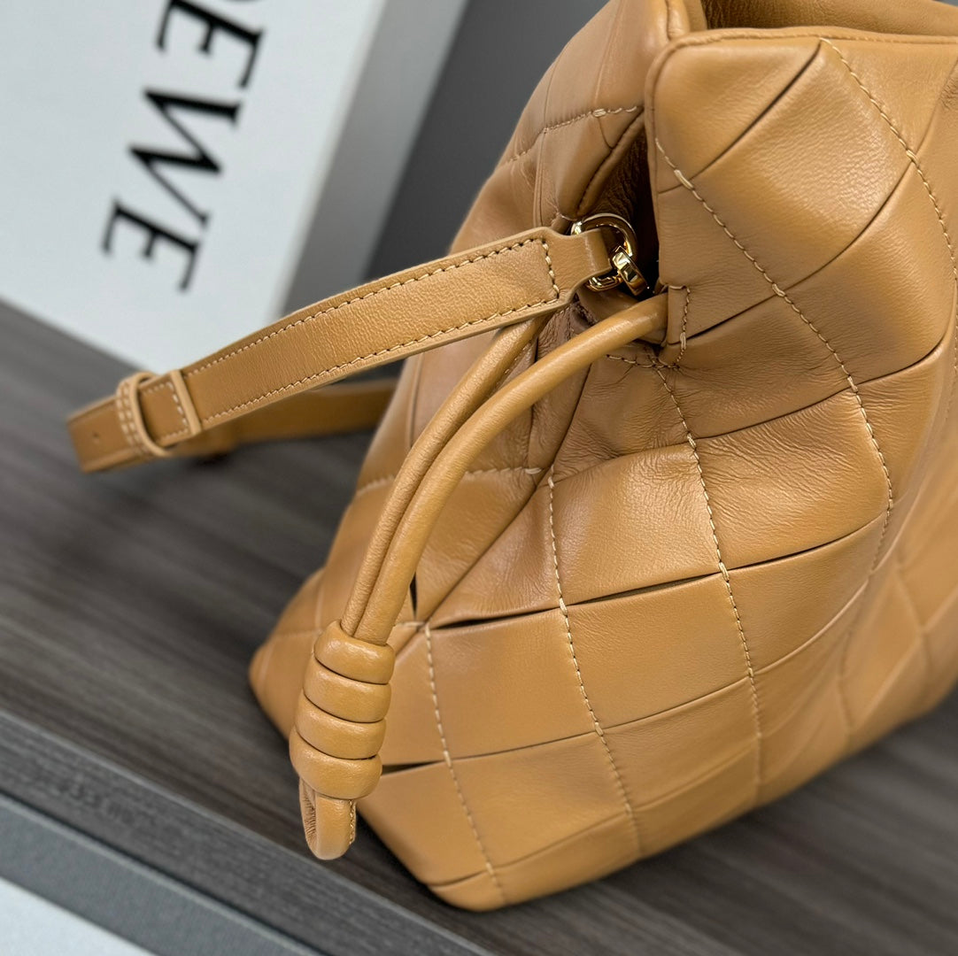 Loewe Flamenco Lucky Bag Clutch Brown Lambskin