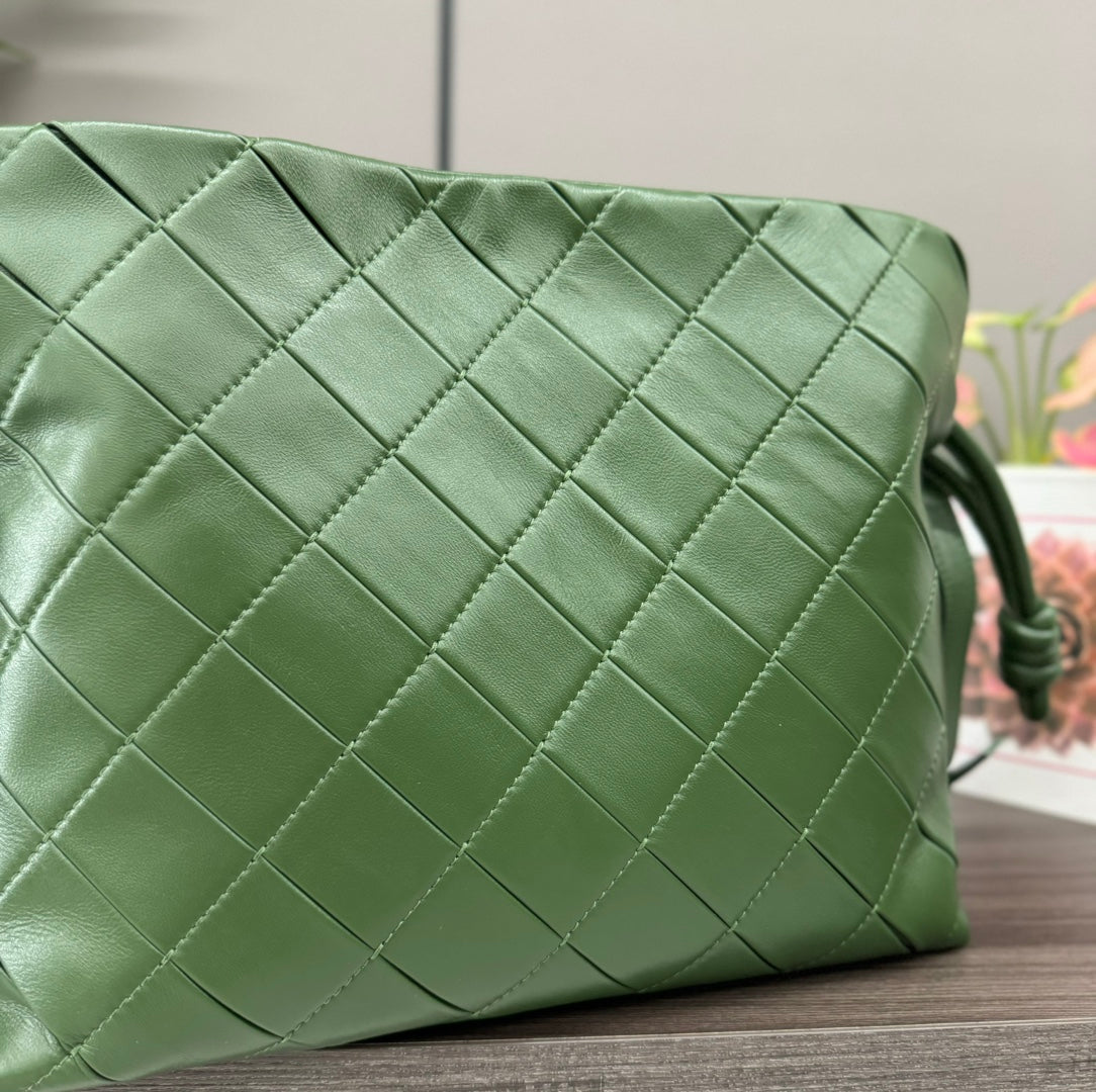 Loewe Flamenco Lucky Bag Clutch Muted Green Lambskin