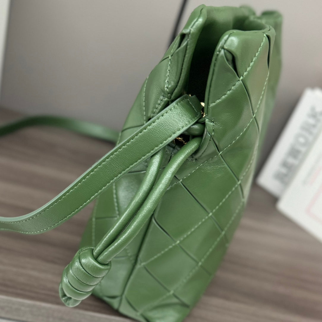 Loewe Flamenco Lucky Bag Clutch Muted Green Lambskin