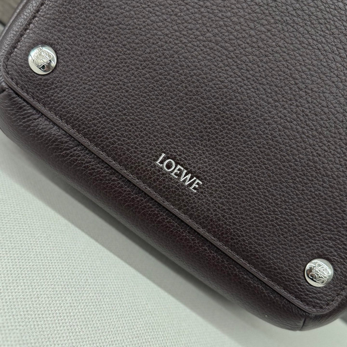 Loewe Messenger Bags 23 Dark Reddish Brown Cowhide
