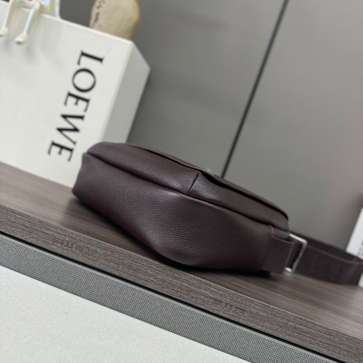 Loewe Messenger Bags 23 Dark Reddish Brown Cowhide