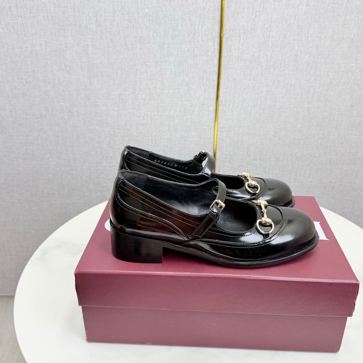 GG 26s Horsebit Loafers Black Glossy Leather 639924