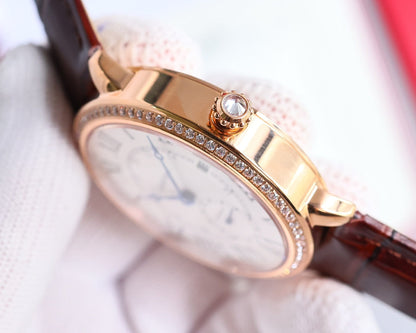 RONDE LOUIS CARTIE 40MM ROSE GOLD WHITE DIAL