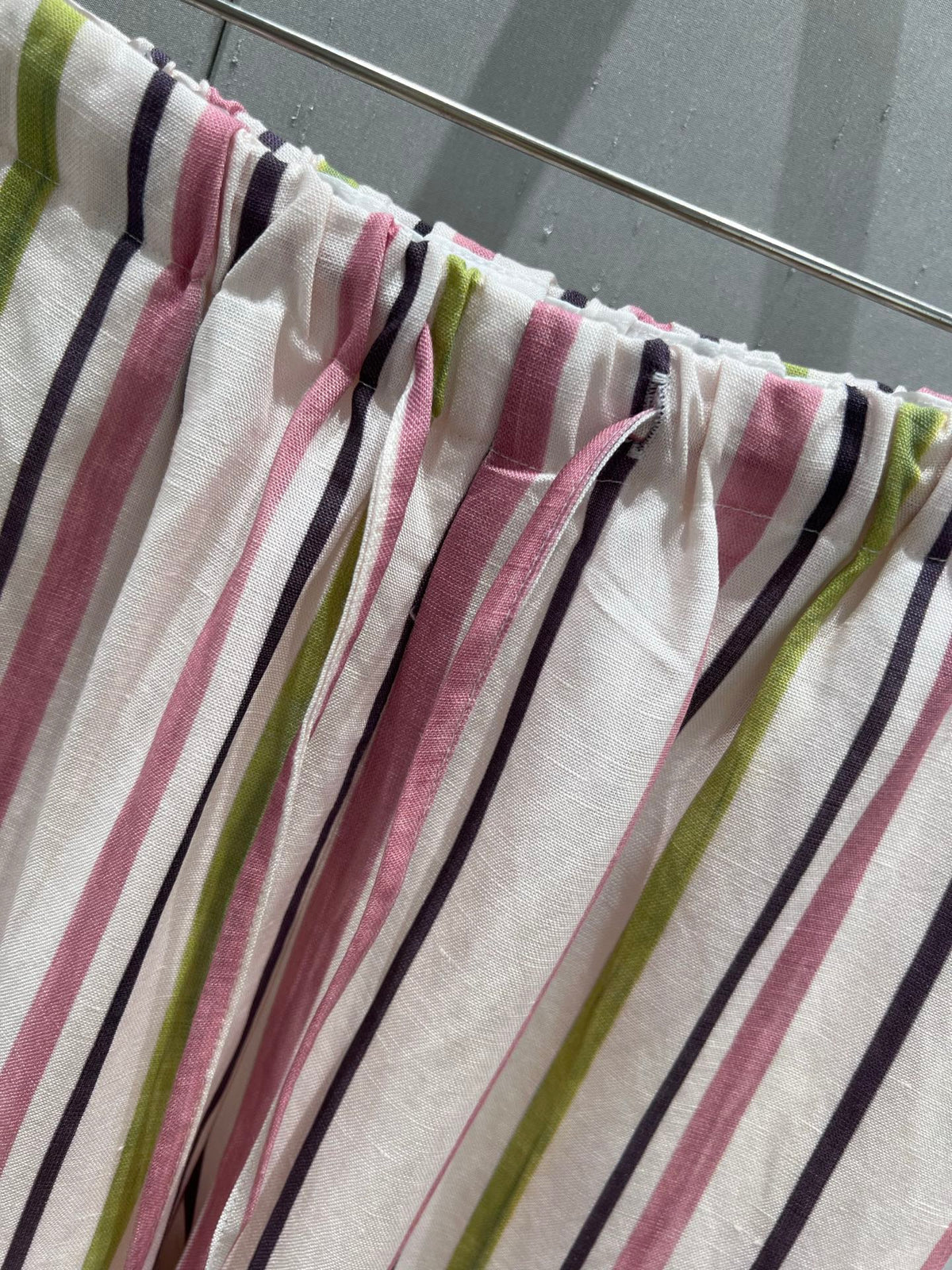 Celine 25 Trouser Pink mix colors Tencel Linen 218678