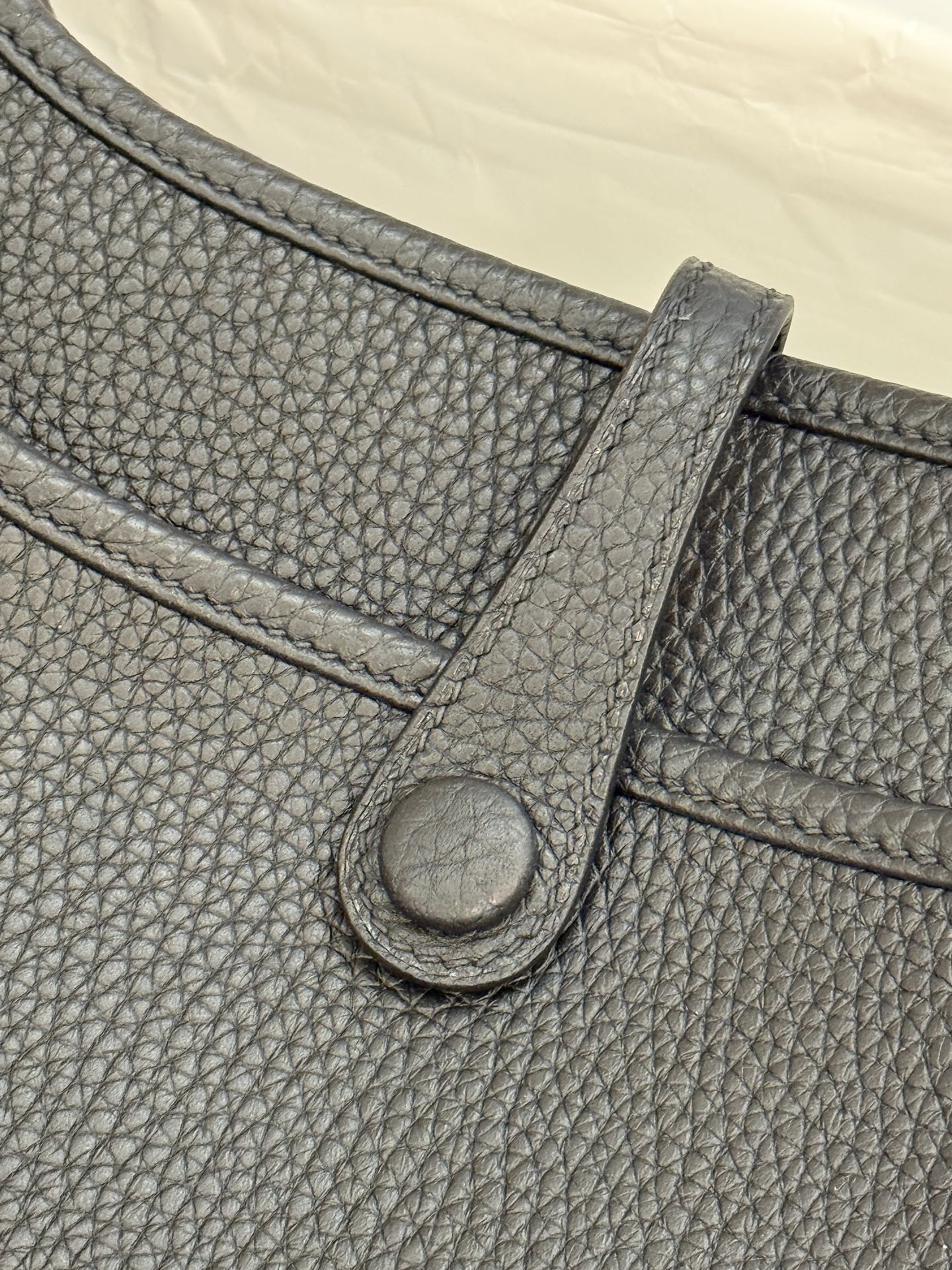 HM Evelyne 23cm Black Togo Leather 281207