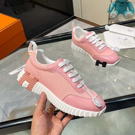 HM Bouncing Sneakers Pink Mesh and Sport Goatskin 531338