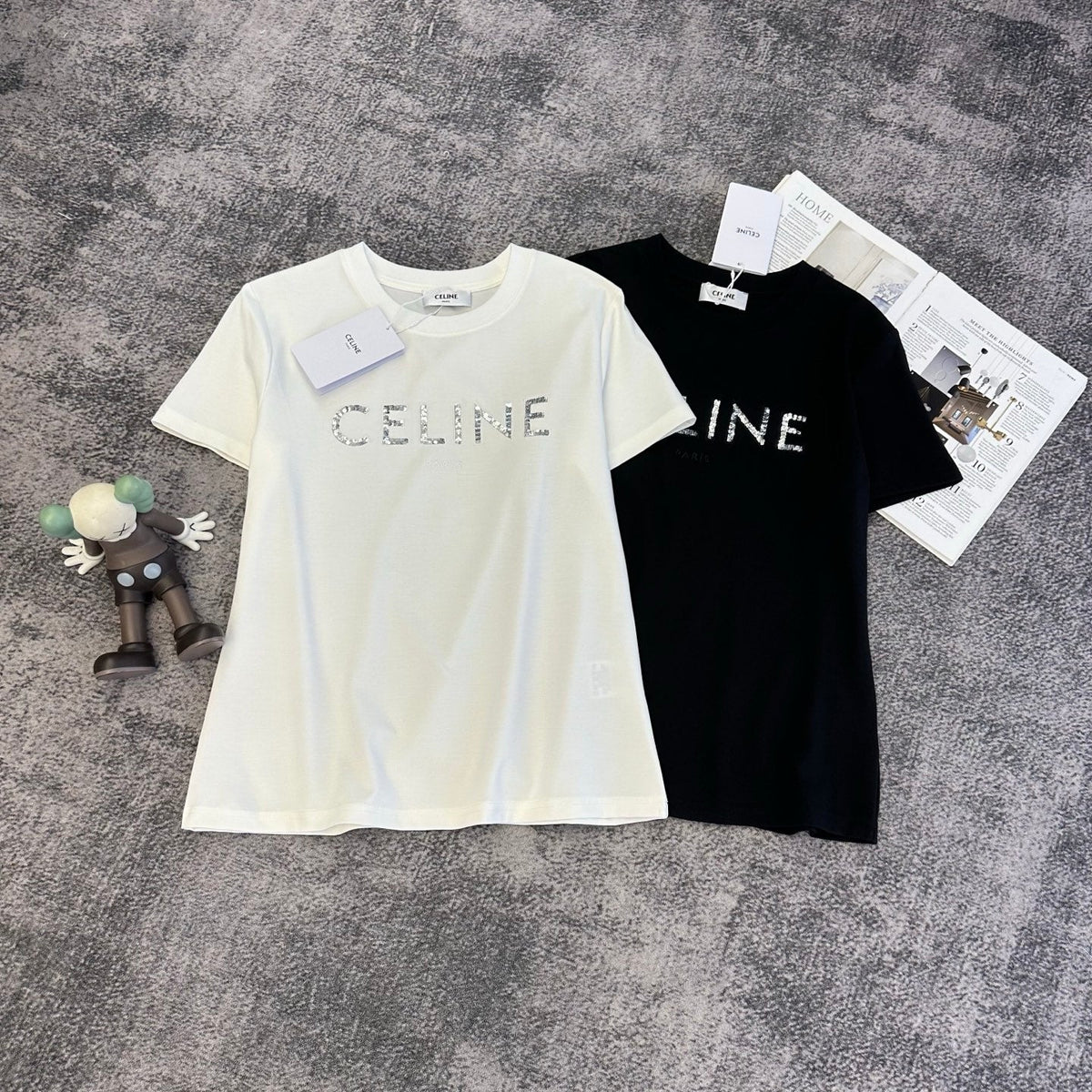 Celine Short-Sleeve T-Shirt Cotton 369971