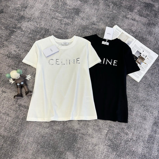 Celine Short-Sleeve T-Shirt Cotton 369971