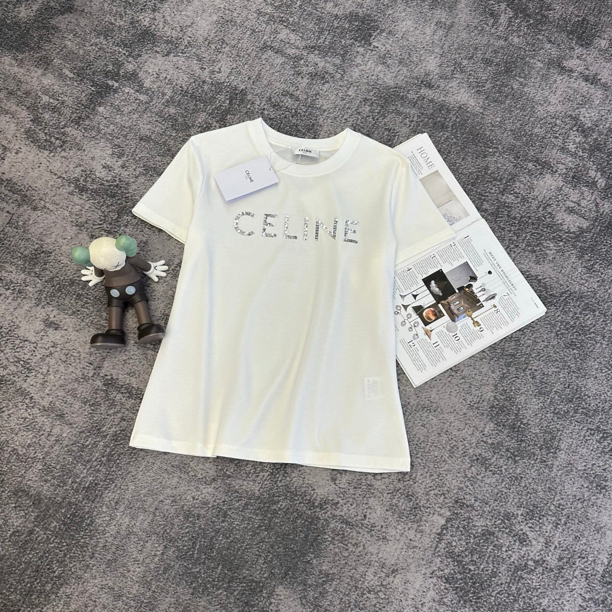 Celine Short-Sleeve T-Shirt Cotton 369971