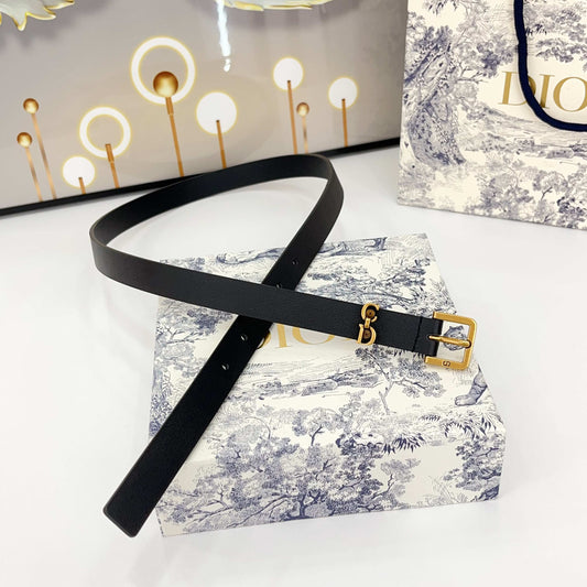 DIOR 25S BELT 20 MM IN BLACK CALFSKIN 570112