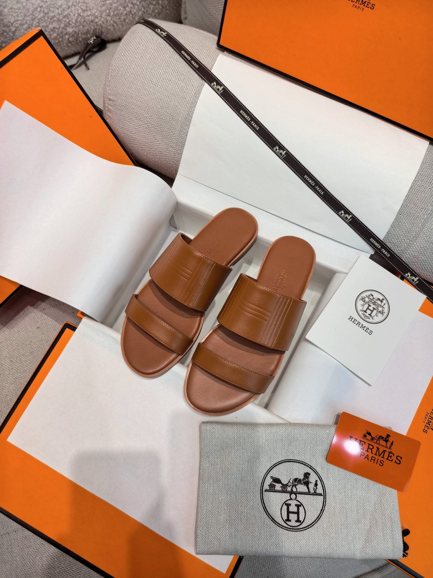 HM Mona Sandals Tan Leather 799035