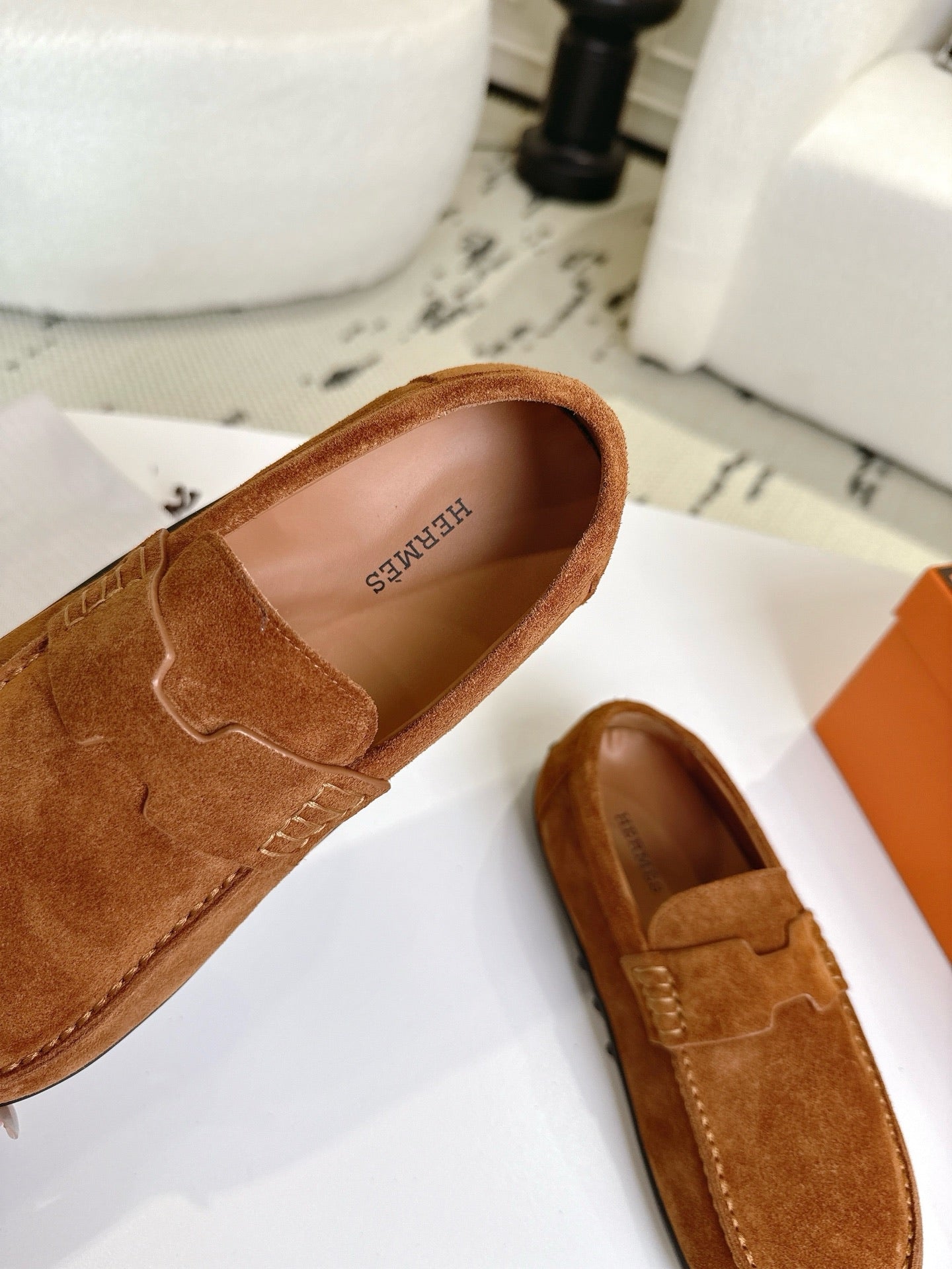 HM Lazy Loafers Brown Suede 523336