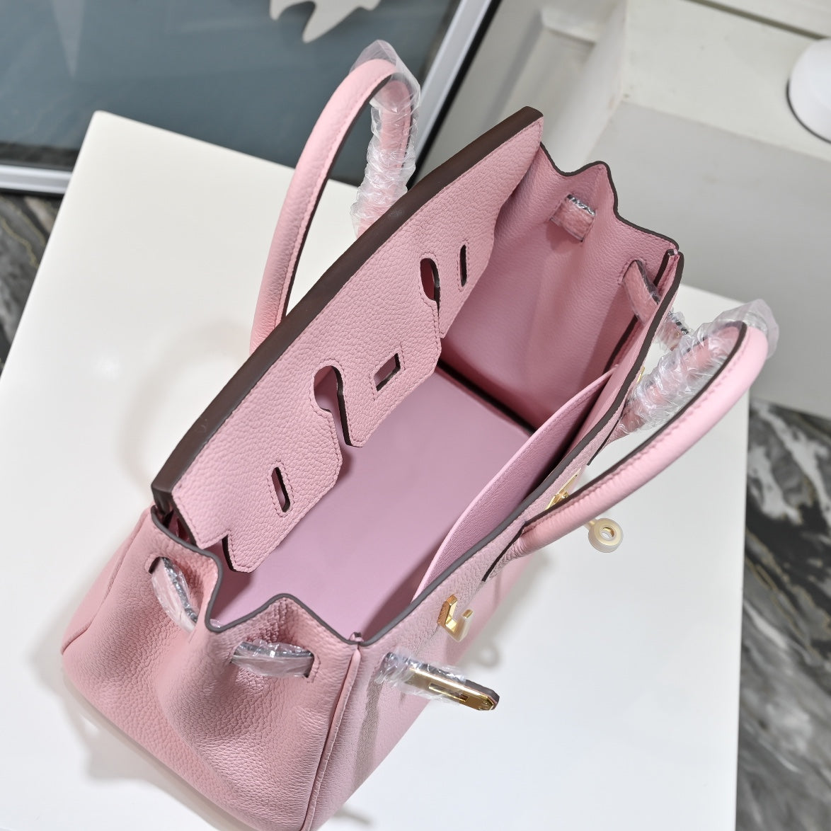 HM Birkin Sakura Pink Togo Leather GHW