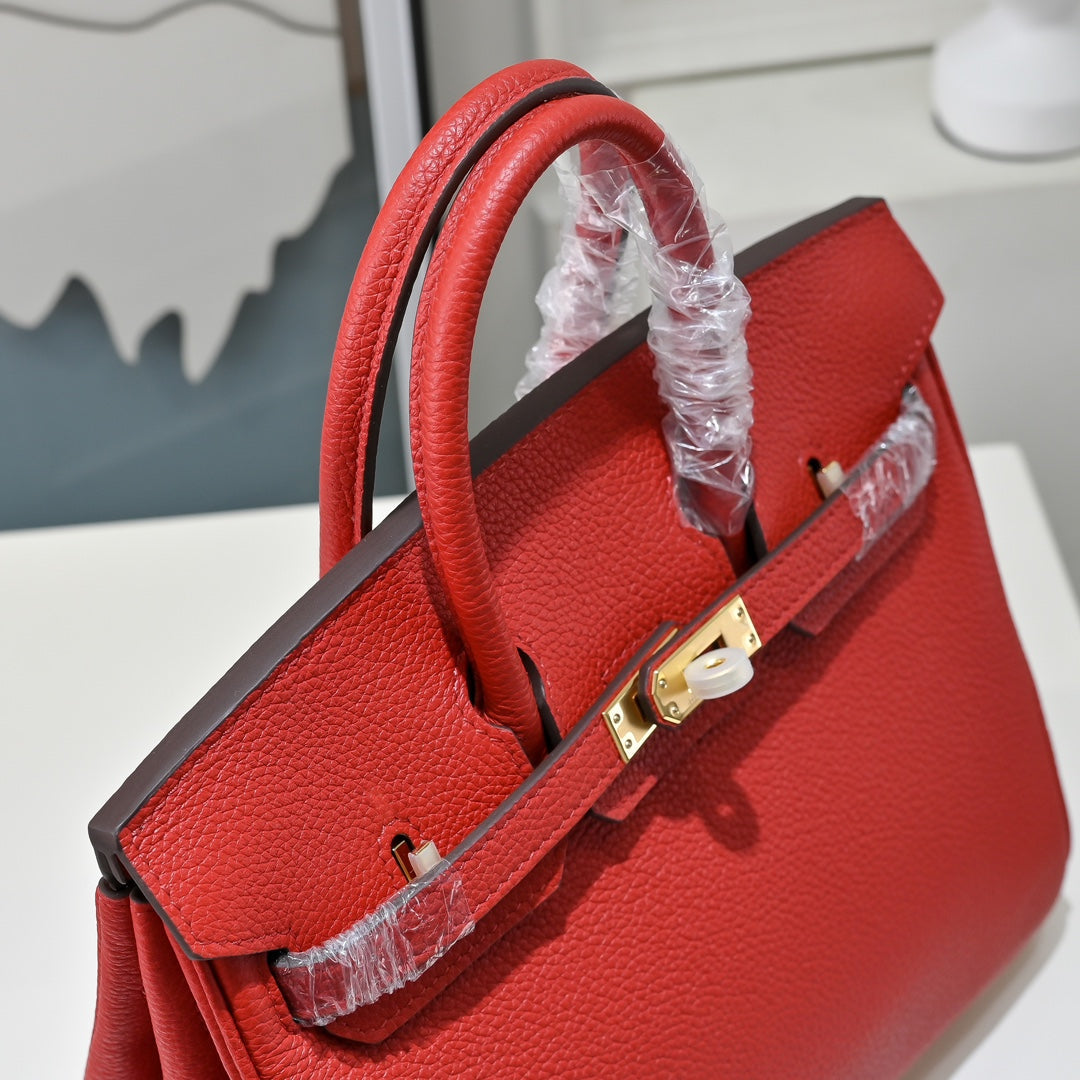 HM Birkin 30cm Red Togo Leather GHW