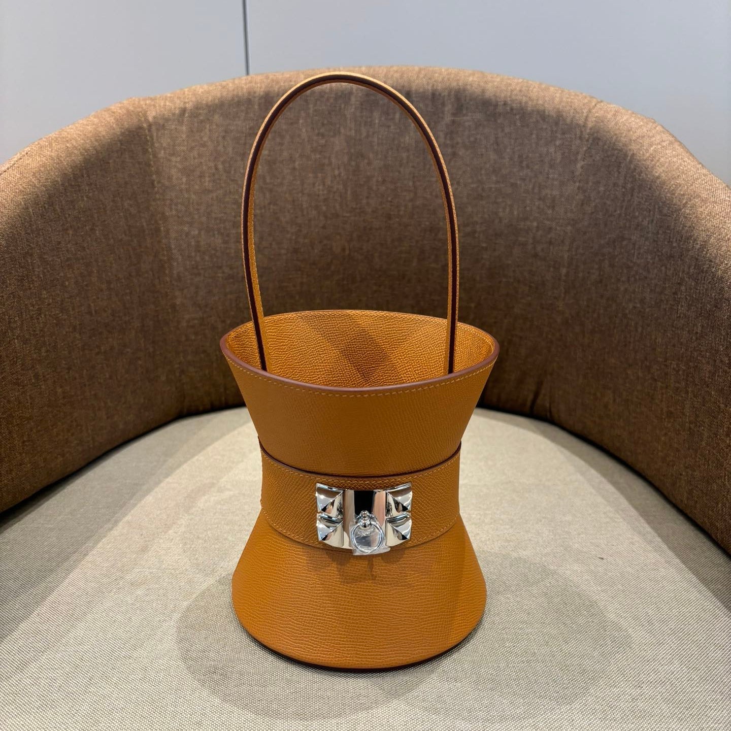 HM Mini Medor Bag Orange Epsom Calfskin 269887