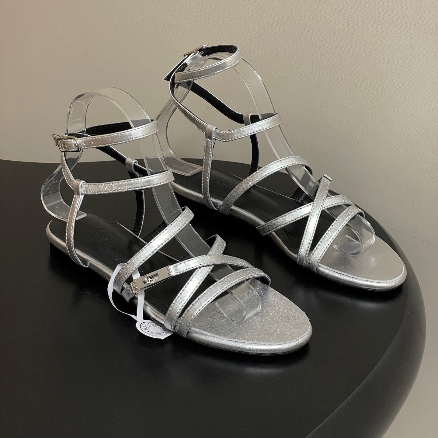 HM Lullaby Sandals Sliver Calfskin 593787