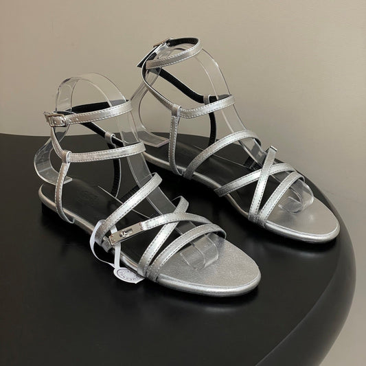 HM Lullaby Sandals Sliver Calfskin 593787