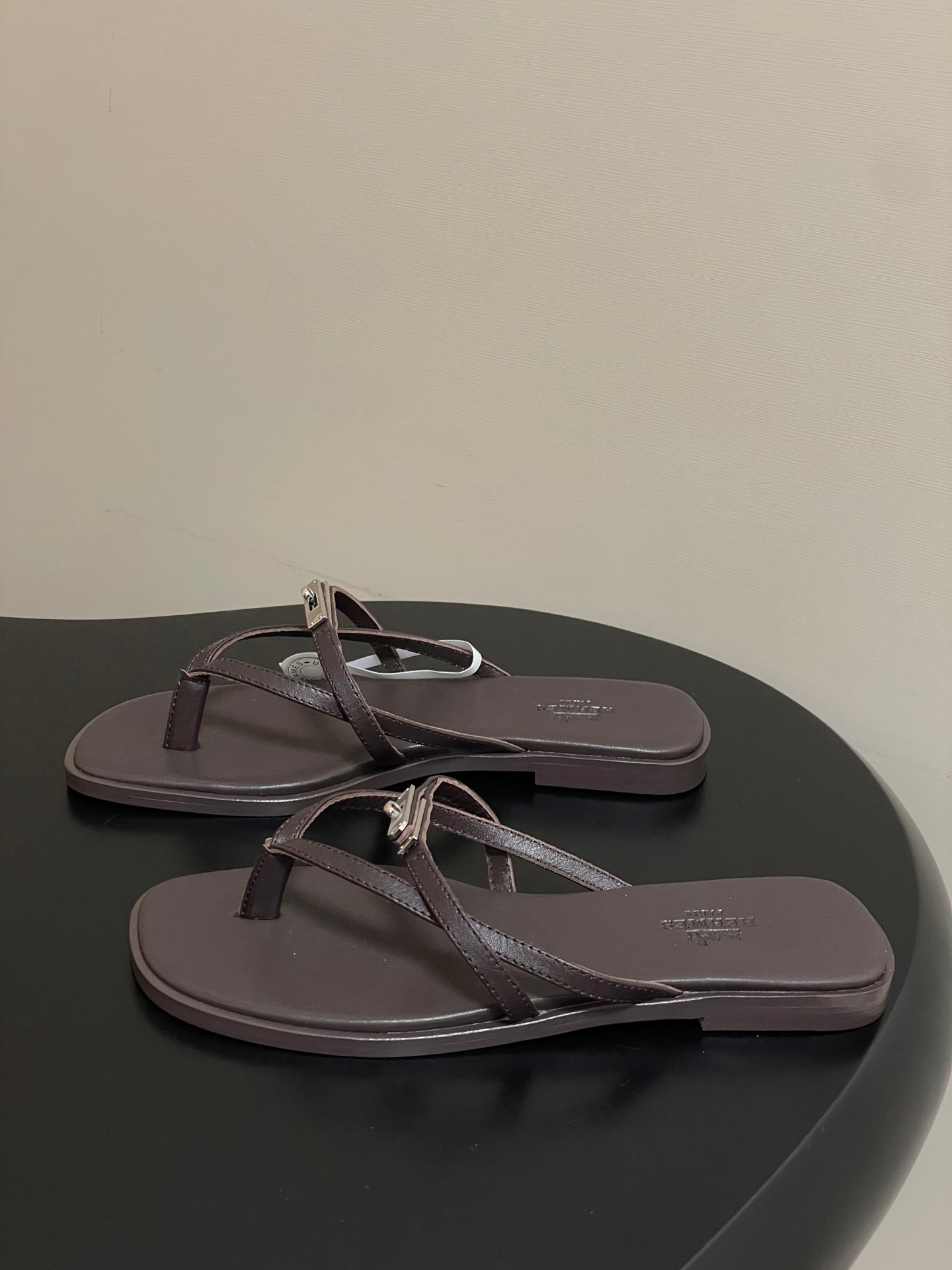 HM Miss Sandal Dark Chocolate Calfskin 593792