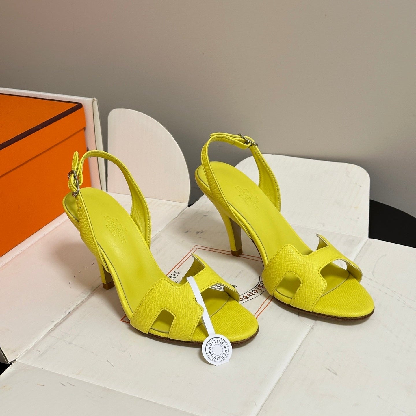 HM Holy Sandal Bright Yellow Cowhide 834999