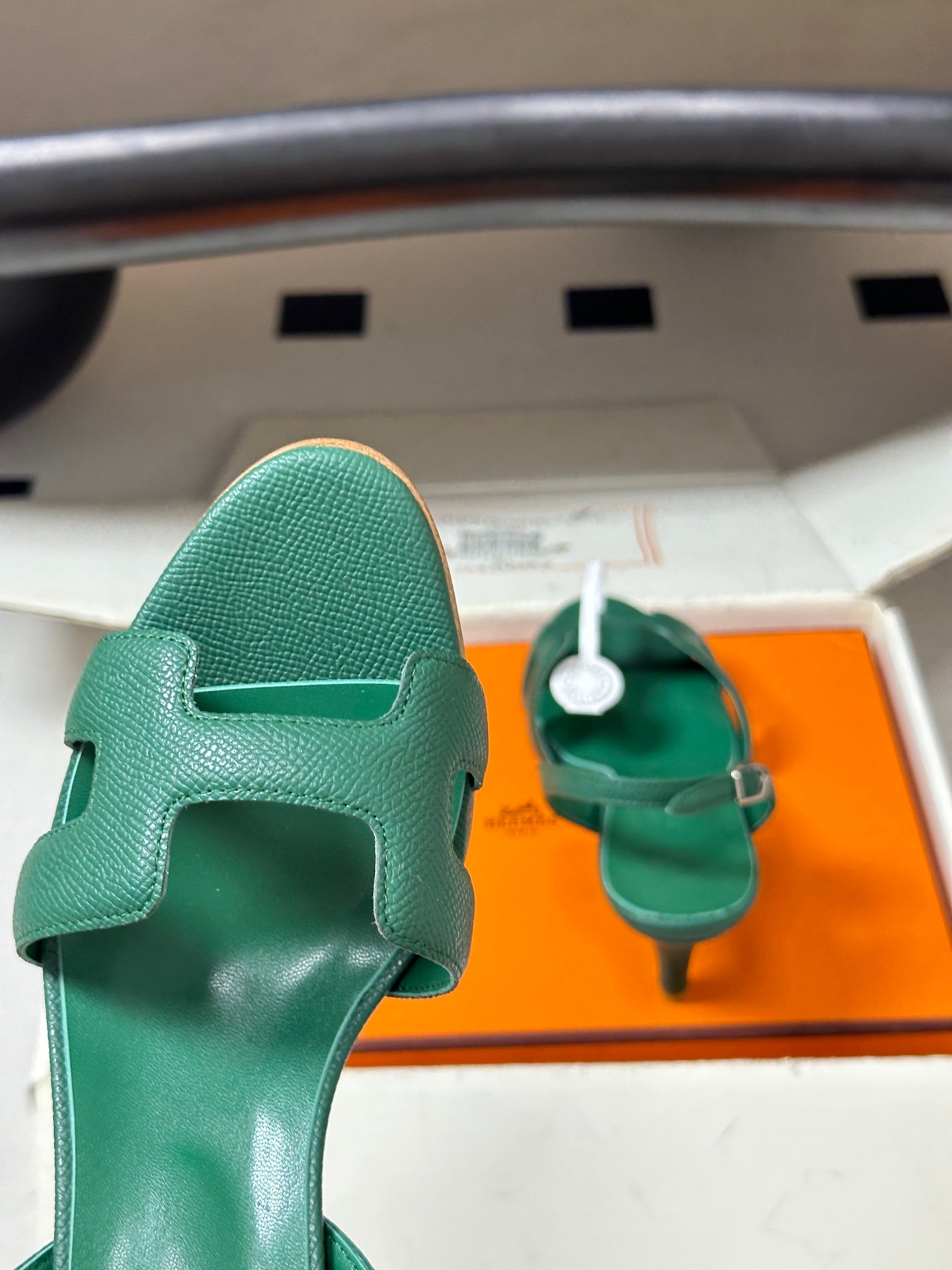 HM Holy Sandal Teal Green Cowhide 835001
