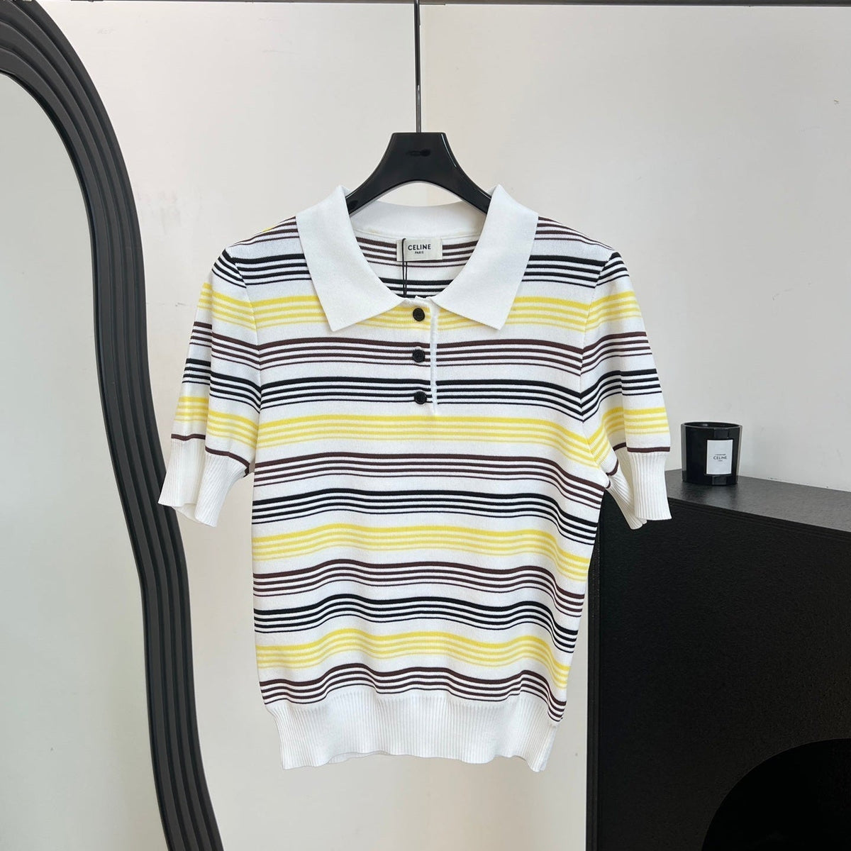 Celine 26s Knit Polo Shirt 361