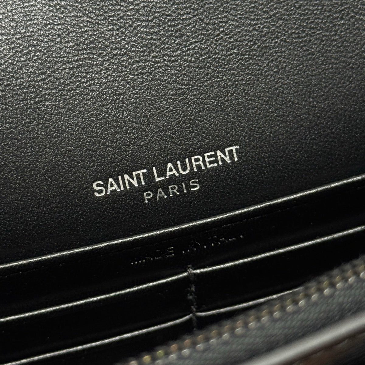 YSL Sunset Bag 19cm Black with Black hardware in Leather 285689