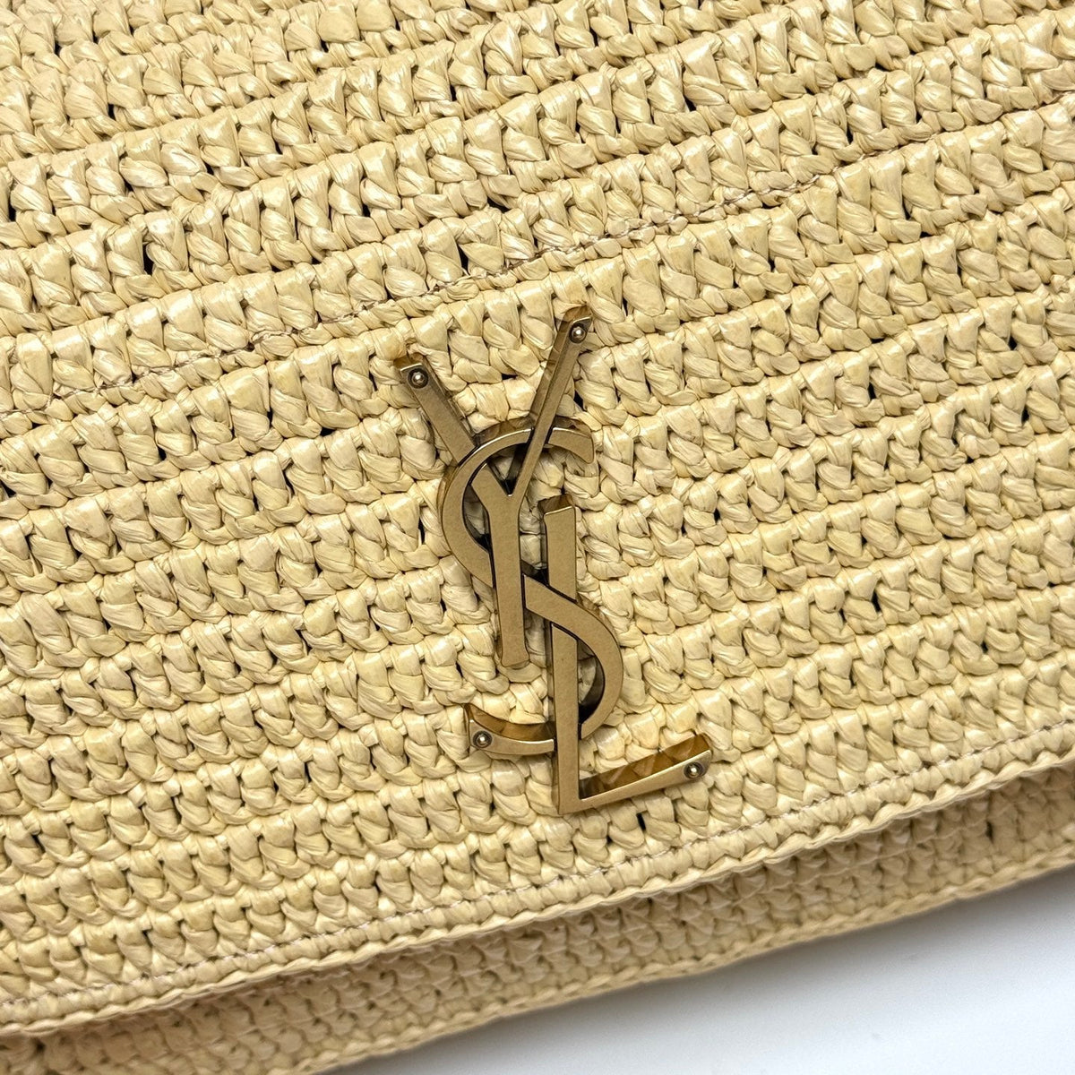 YSL Niki Shoulder Bag 28cm Straw Color in Straw Weaving 285527