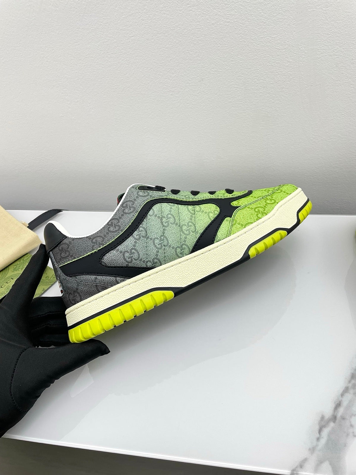 GG Women's Re-Web Trainers Neon Canvas 611288