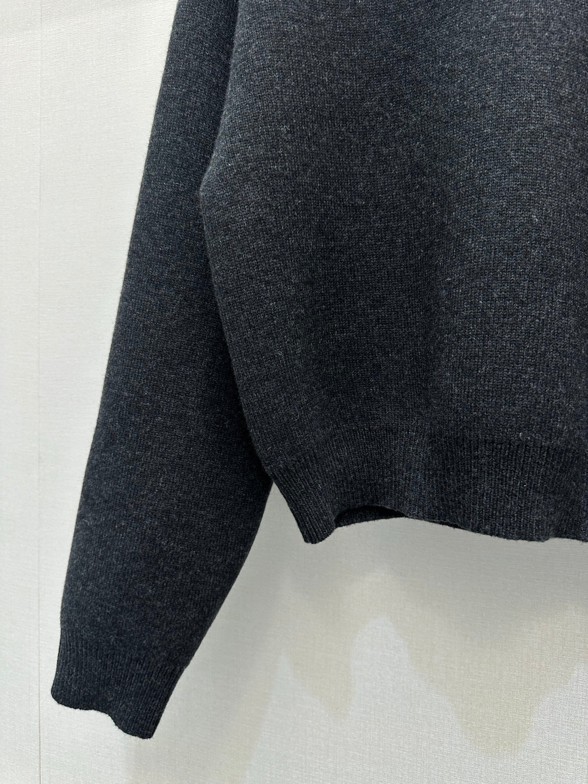 Celin Embroidered Crew Neck Sweater Black Wool 346096