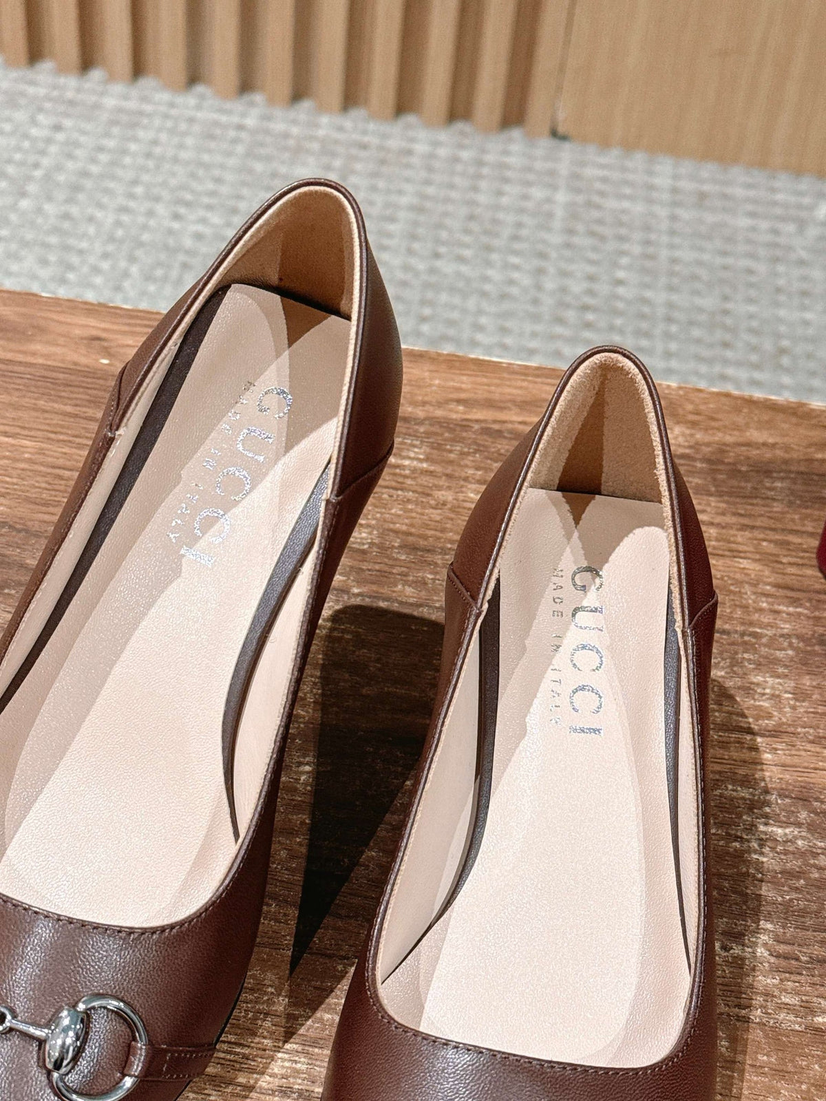 GG 26S Vittoria Pumps 6cm In Brown Lambskin