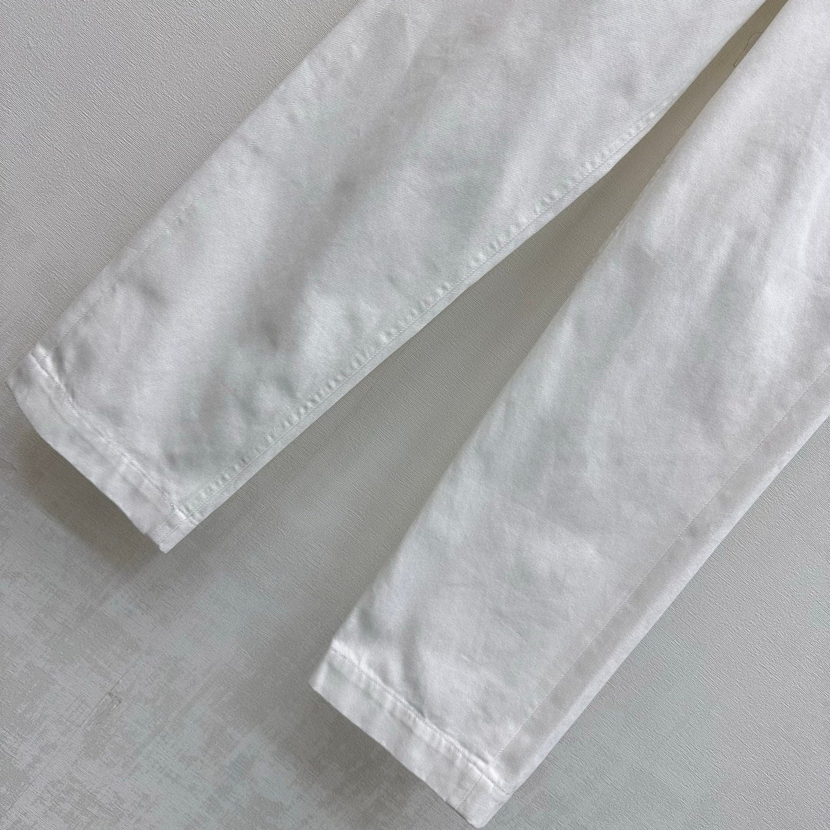 Celine 26s Boyfriend Jeans 002 White Cotton Twill 395460